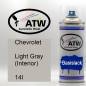 Preview: Chevrolet, Light Gray (Interior), 14I: 400ml Sprühdose, von ATW Autoteile West.